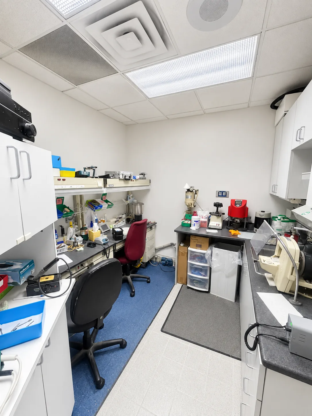 Dental lab where implant-retained dentures are adjusted at Longbranch Dental Center in Greenville, Texas