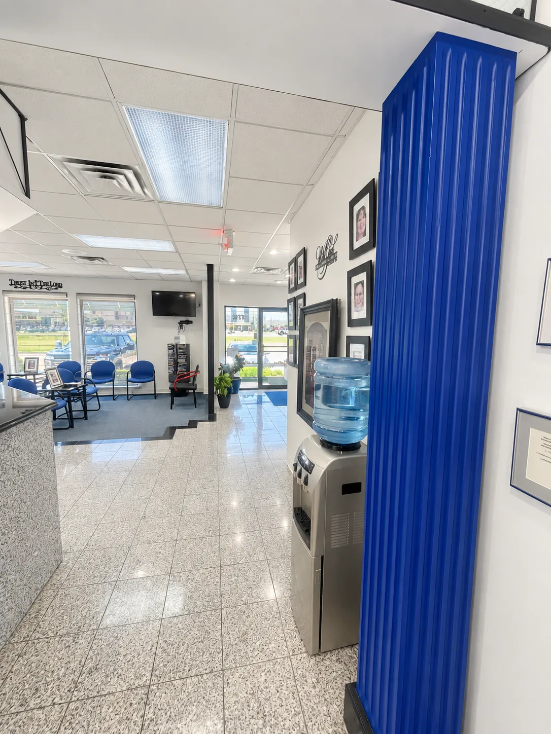 Lobby entrance at Longbranch Dental Center, a dentist near Lone Oak, TX